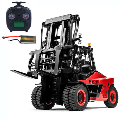 LESU AOUE LD160S 1/14 Metal Hydraulic RC Forklift with CNC shell 6 Ways Reversing Valve Towing Hook Sound Light System