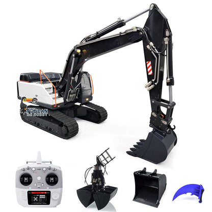 MTM Metal 1/14 2 Arms Remote Control Hydraulic Excavator EC380 RC Diggers Assembled and Painted Vehicle Car Model Heavy Machine