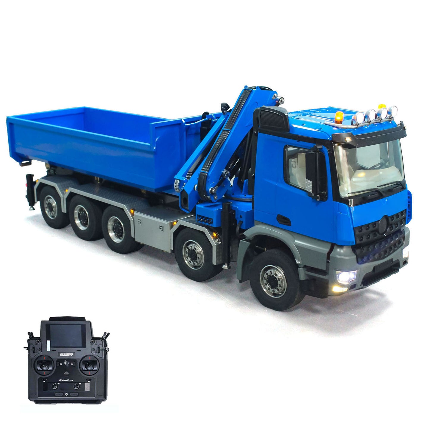 1/14 10x10 RC Hydraulic Full Dump Crane Radio Controlled Dumper Car Tr ...