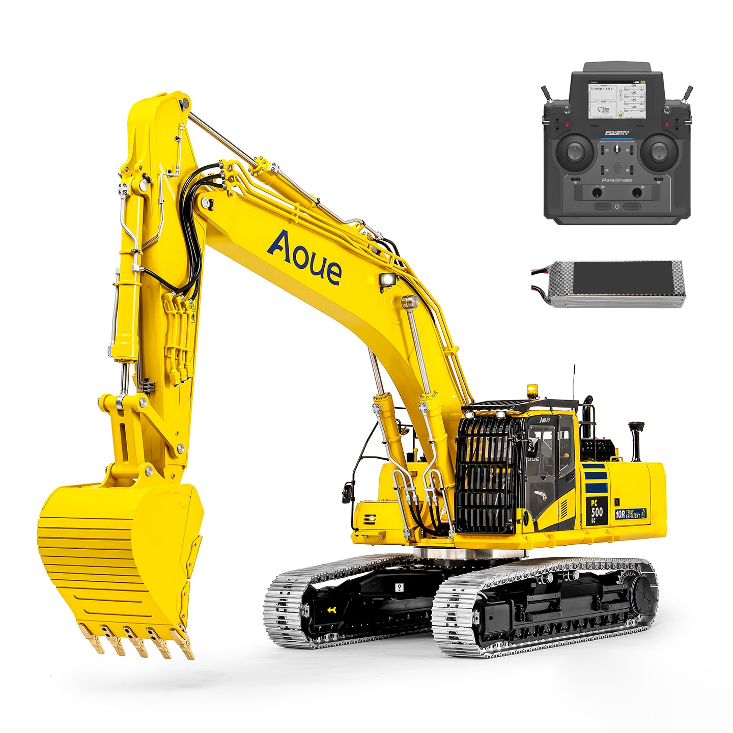 LESU Aoue PC500 1/14 Metal RC Hydraulic Tracked Excavator PNP/RTR B0019 7Ways Valve 3-4MAP Pump Light System for Construction Vehicle Collectors