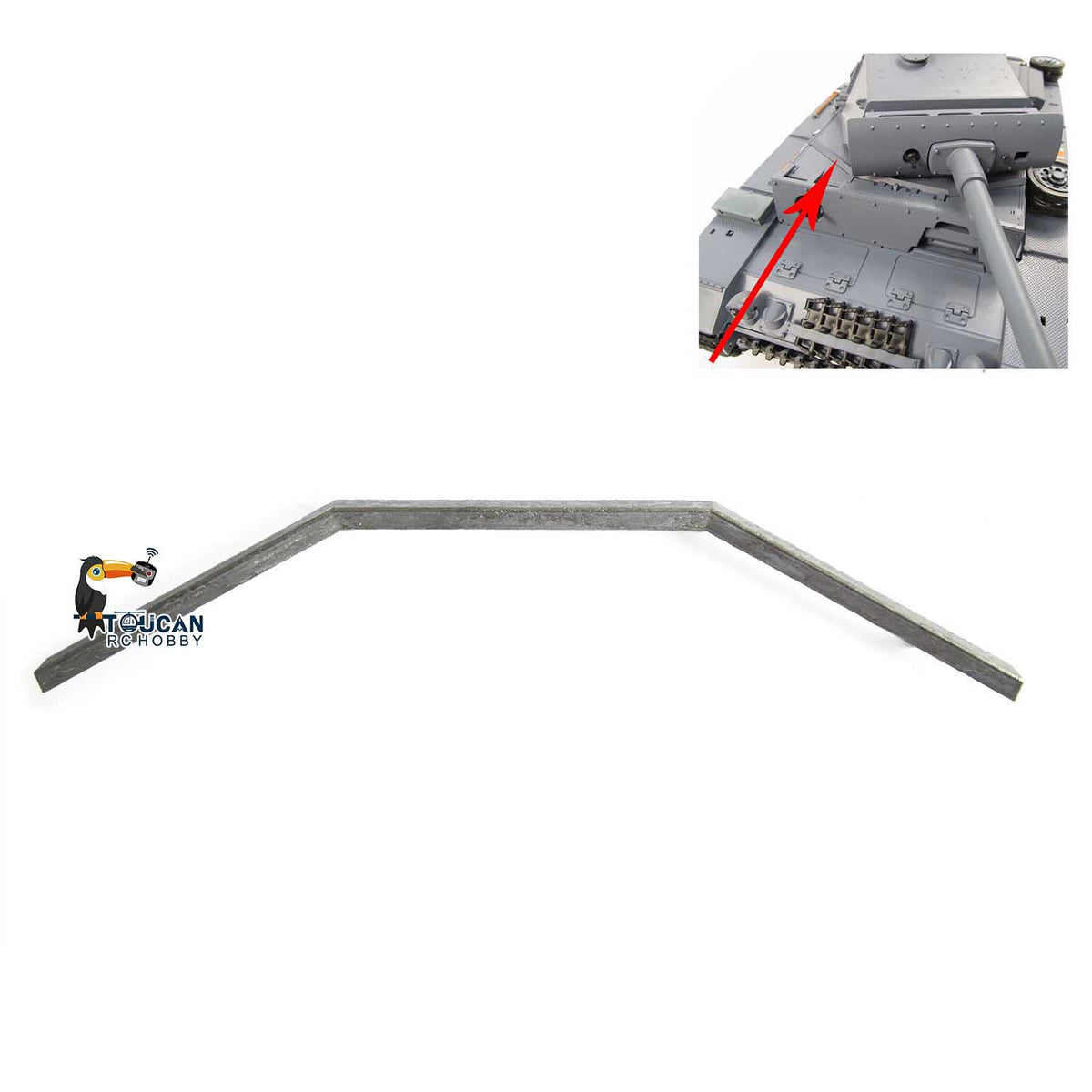 TOUCAN RC HOBBY 1/16 Mato Radio Controlld RTR Tank German Panzer III Metal Spare Part Fire Extinguisher Upper Hull Box Bar  Front Plate