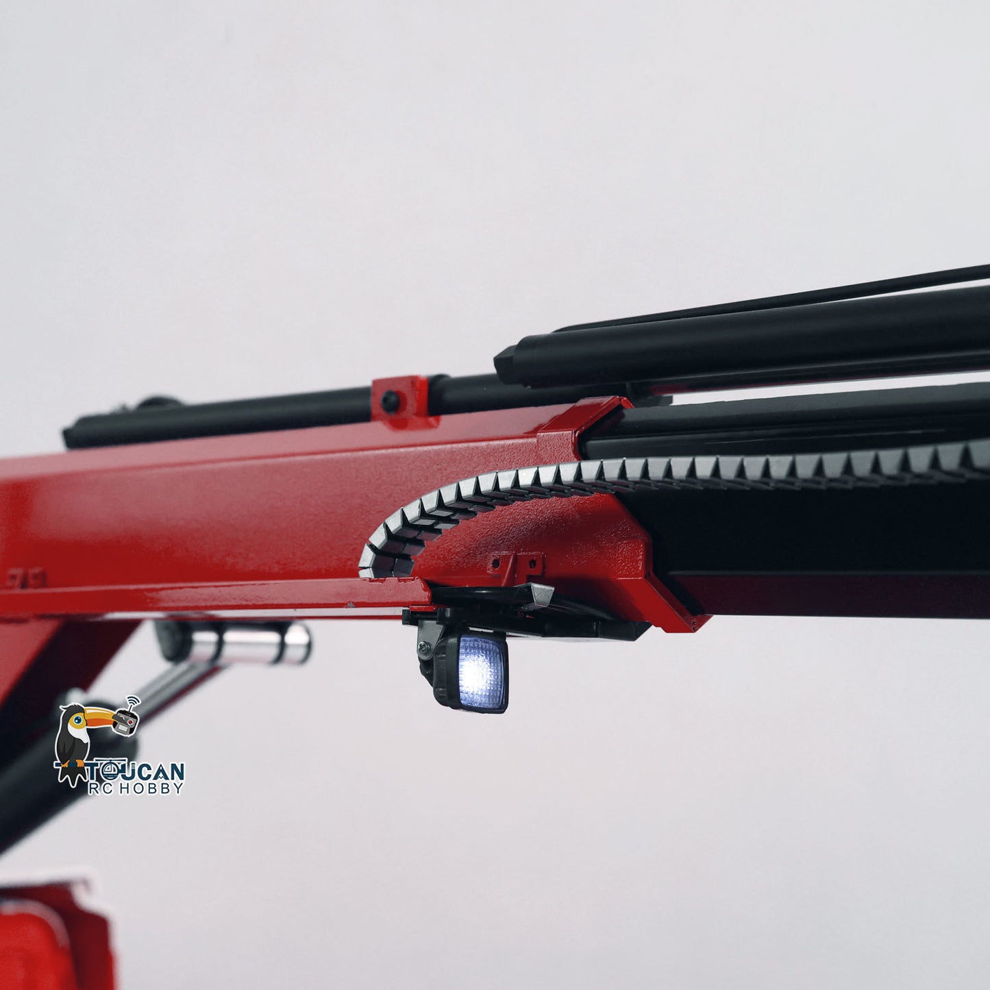 1/14 10x10 Remote Control Hydraulic Crane Dump Truck Metal Chassis Rail RC Full Tipper 770S Differential Lock Rear Steering Axle