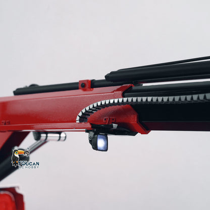 1/14 10x10 Remote Control Hydraulic Crane Dump Truck Metal Chassis Rail RC Full Tipper 770S Differential Lock Rear Steering Axle