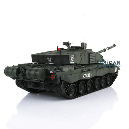 TOUCAN RC HOBBY Henglong 1/16 TK7.0 Professional British Challenger II 3908 RTR RC Tank 360 Degrees Turret IR BB Smoke Metal Sprockets Idlers Road Wheels Single Rubber Tracks