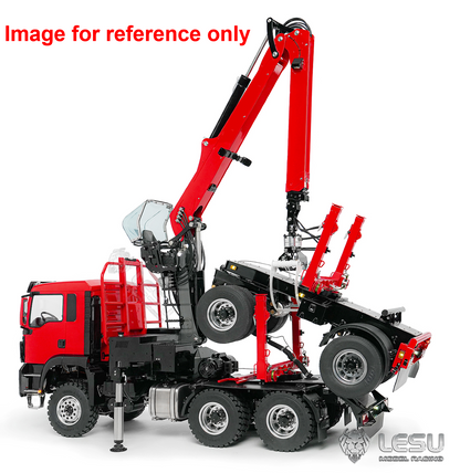 LIMITED-TIME SALE IN Stock LESU Z0073 1/14 RC Logging Truck Timber Transport Vehicle with Hydraulic Crane 6x6 Metal Chassis 8CH Valves 3Speed Gearbox Light Sound