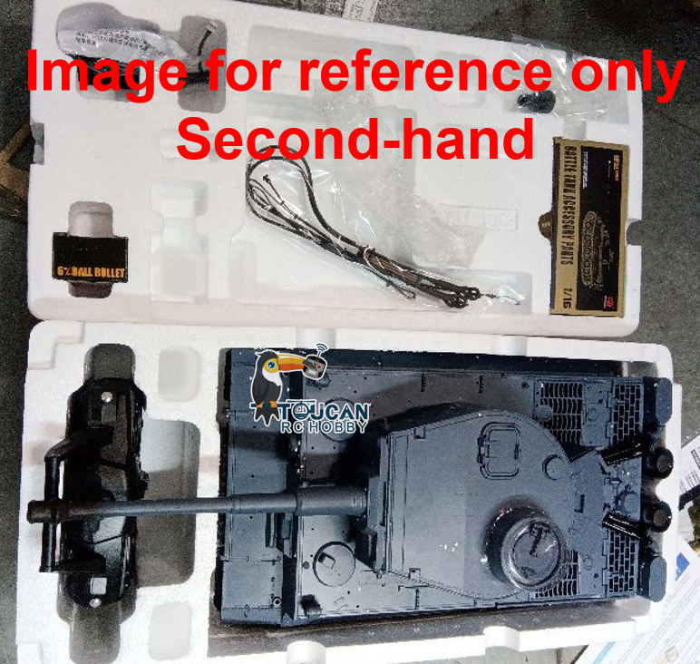 Fast Free Shipping Second Hand US Stock 2.4Ghz Henglong 1/16 Scale 7.0 Plastic Ver German Tiger I RTR RC Tank 3818 Model