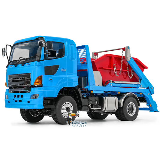 TOUCAN RC HOBBY LESU 1/14 Z0067 Z0069 Metal 4X4 RC Hydraulic Skip Loader Truck Swing Arm Garbage Dumper 4CH Valve Light Sound Hub Reduction Axle Lock