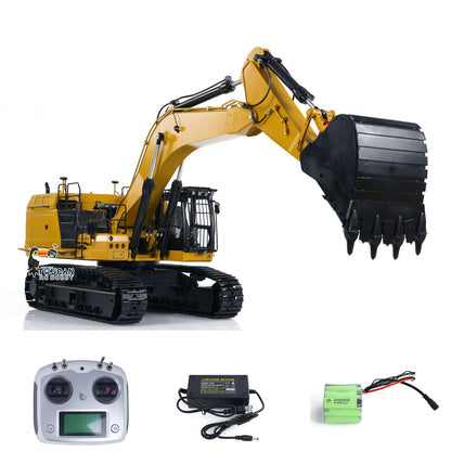 Toucanhobby C374 1/14 Metal RC RTR Hydraulic Excavator Brushless Motor Quick Coupler Light Sound FlySky I6S Controller for Construction Model Collectors