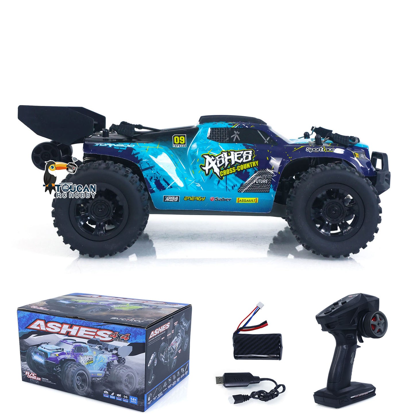 Fast Free Shipping for EU SCY 18101 Muti-Terrain 1/18 2.4GHz Sync Remote Control Off Road Vehicle PVC Body RC Electric Big Tire Truck Wheelie Bar LED Light