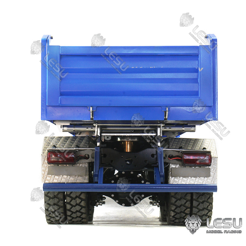 LESU 1/14 Metal 3 Ways RC Dumper Truck Model 3Speed Transmission Sound Light System Scale Vehicle for Engineering Vehicle Enthusiast