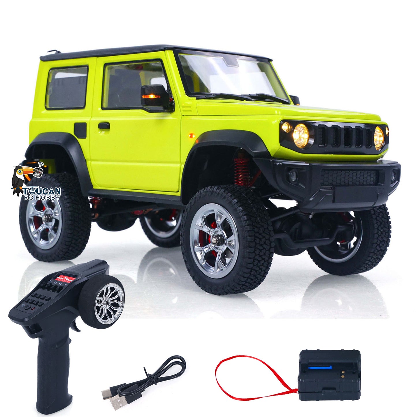 In Stock RTR 1/16 HG Remote Control Off Road Car Electric RC Crawler Light System Smoke Unit Metal Gear Drive Shaft Battery Charger