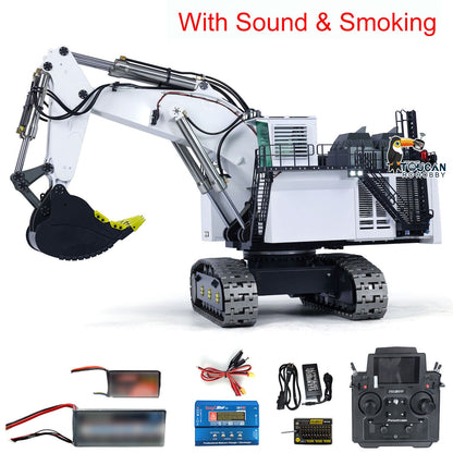 USA Pre-Order by the sea 1/25 Double-pump Hydraulic RC Excavator RTR R9800 Diggers Painted Assembled Digger Model FlySky PL18EV Lite Soung Light Smoke Unit