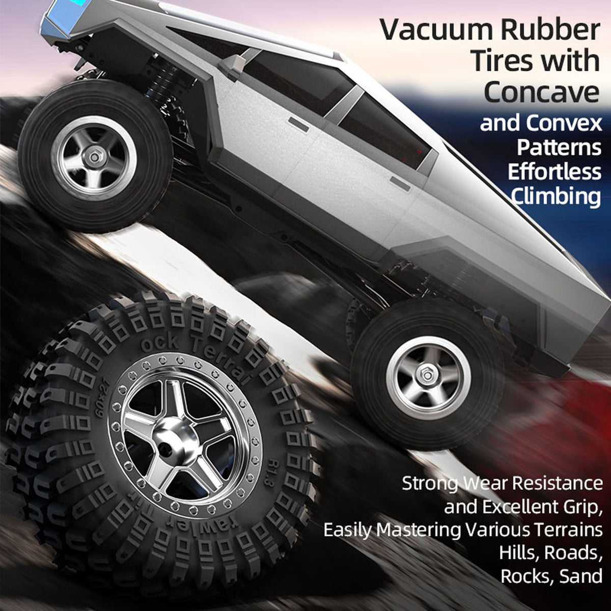 TOUCAN RC HOBBY JJRC 1:18 RC Rock Crawler Car C8818 2.4GHz Wireless Control Four Wheel Drive Climbing Car 2Speed Brushed Motor Battery Light RTR