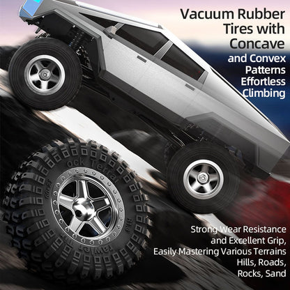 TOUCAN RC HOBBY JJRC 1:18 RC Rock Crawler Car C8818 2.4GHz Wireless Control Four Wheel Drive Climbing Car 2Speed Brushed Motor Battery Light RTR