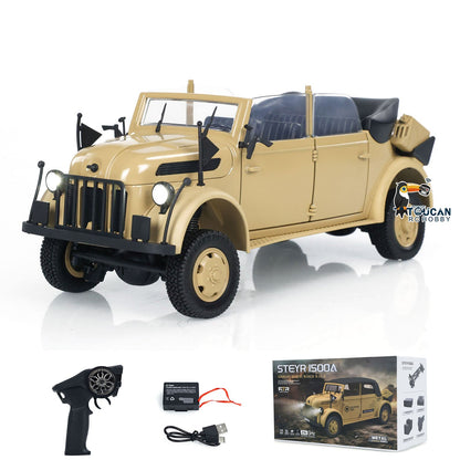 1/18 HG4-51 4x4 RC Command Vehicles 4WD Radio Control Off-road Car Model UPgraded Version Sound Light Smoke Unit ESC Servo Motor