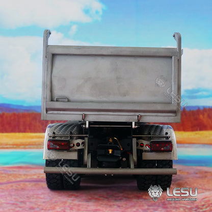 In Stock LESU 1/14 Scale 8*8 Metal Chassis TGS Hydraulic Dumper Truck Construction Vehicle Light Sound System Motor ESC