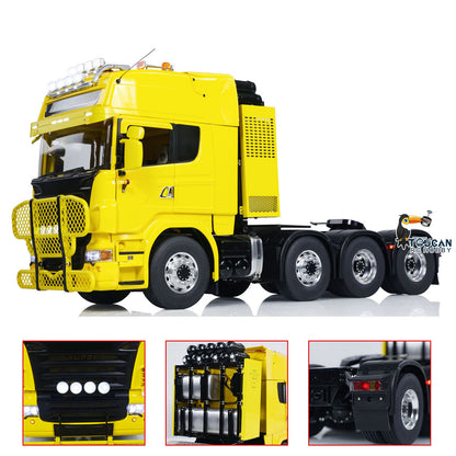 TOUCAN RC HOBBY LESU Metal Chassis 1/14 RC Tractor Truck 8X8 Radio Control Car Model Light Sound