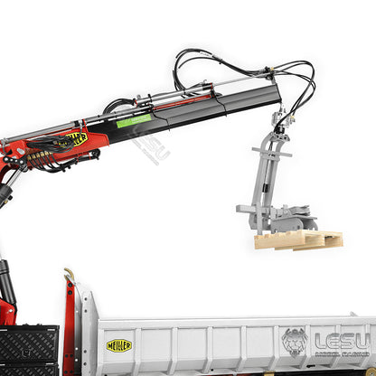 LESU 1/14 Metal Hydraulic Fork Brick Clamp for LESU RC Hydraulic Crane Dumper Car Radio Control Truck Kits Unassembled and Unpainted