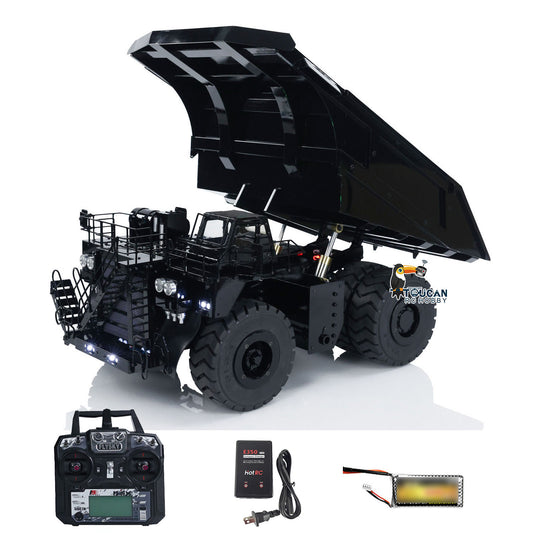 Toucanhobby 793D 1/20 Metal Hydraulic Dump Truck Model 2Speed Transmission 4 Wheel Spring Suspension Lights 21KG Heavyweight No Sound System