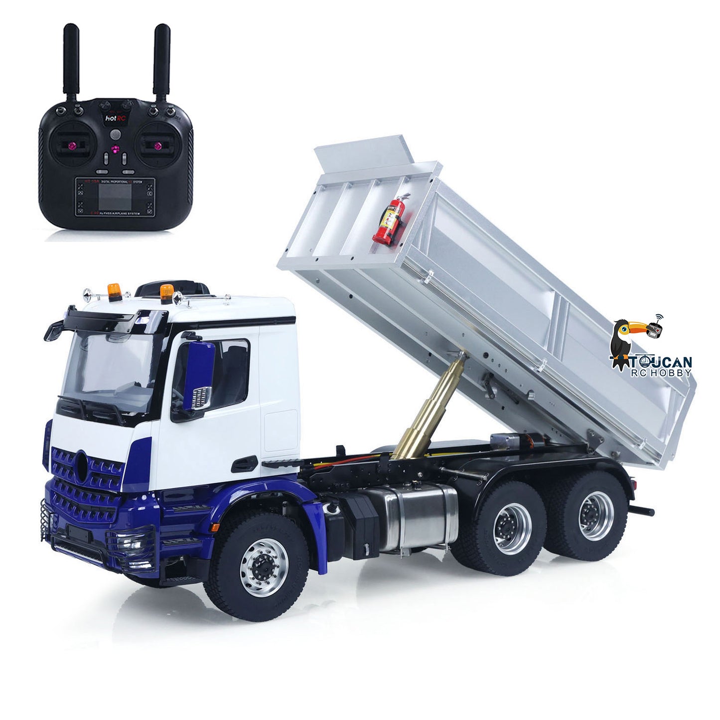 In Stock MD 1/14 6*6 Metal RC Hydraulic Dumper Truck 3348 2025Type 6WD Radio Controlled Tipper Lorry Car Model Metal Chassis 2Speed Gearbox Light Sound ESC Motor