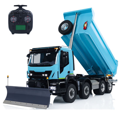 1:14 8x8 RC Hydraulic Equipment Radio Control Tipper Car 2-speed Dump Truck DIY Model Sound Light ST8 LED Light Sound