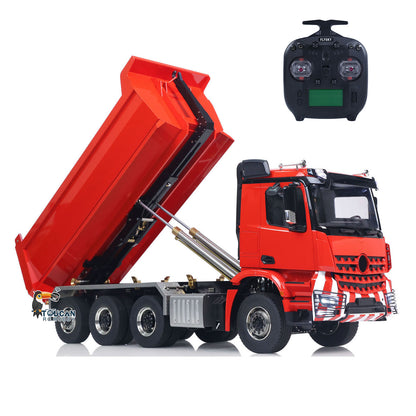TOUCAN RC HOBBY LXY 1/14 8x8 RC Hydraulic Roll On Off Full Dump Truck Remote Control Dumper Car Simulation Model PNP Version Light Sound System