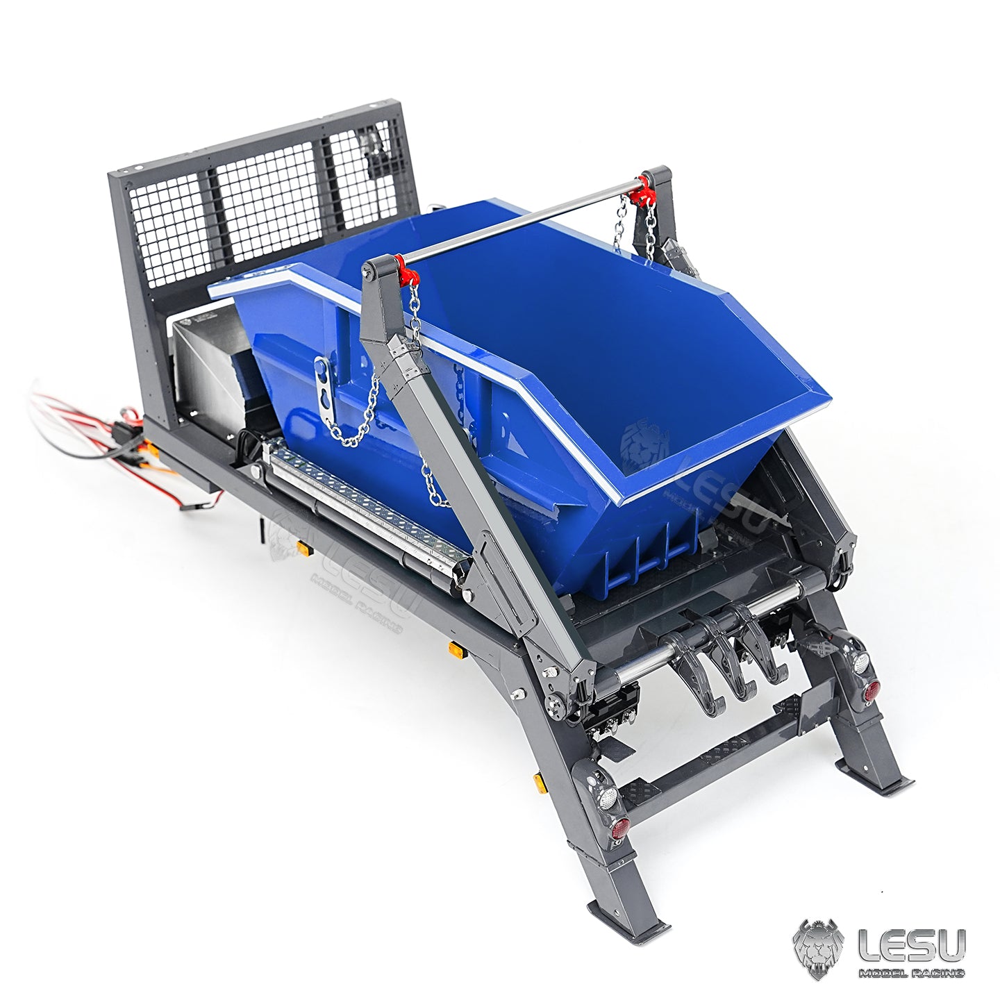LESU A0016 Metal Bucket for 1/14 Remote Control Hydraulic Swing Arm Garbage Truck Z0066/ TGS Z0068 4x4 Skip Loader Model for RC Enthusiast