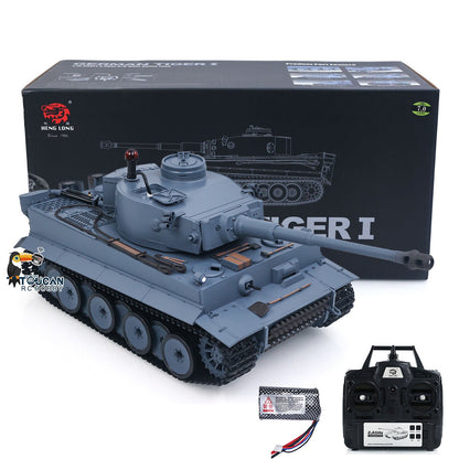 TOUCAN RC HOBBY Henglong 1/16 TK7.0 Plastic German Tiger I Panther RTR RC Tank 3818/3819 360 Degrees Turret Infrared Combat BB Sounds Lights Smoke Model