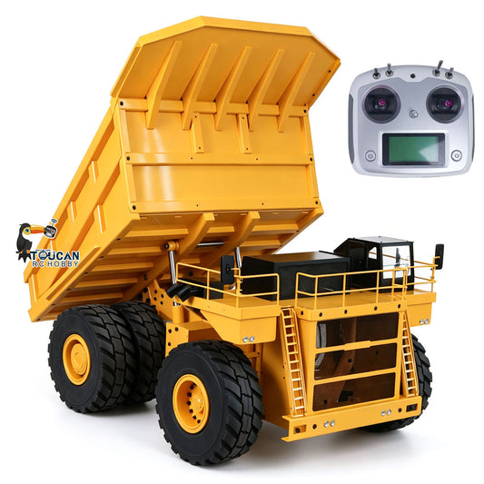 In Stock TOUCAN RC HOBBY JDMODEL JDM 118F Metal 1/14 4x4 RC Hydraulic Mining Dumper Heavy Machine Truck Car Model Radio Control Construction Vehicle Upgradable Light System