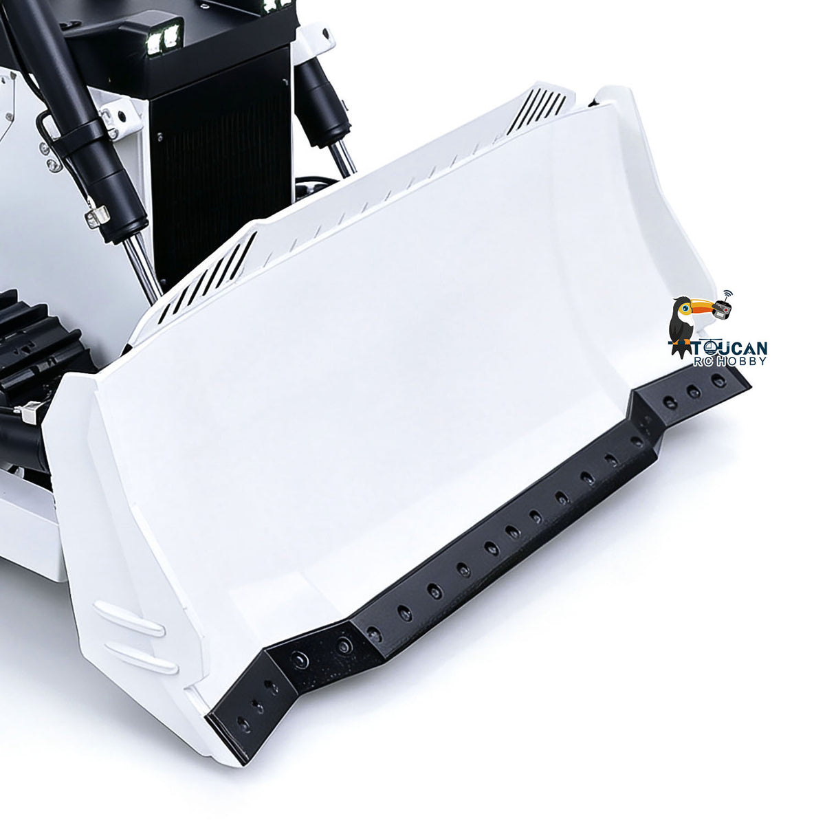 TOUCAN RC HOBBY Metal Blade for 1/12 Remote Control Hydraulic Bulldozer D155AX RC Dozer 7 Way Valve 3.0L Oil Pump 5 Plows Light Sound System