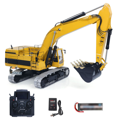 LESU C374F 1/14 Metal Hydraulic RC Excavator B0001 RTR PL18EV Lite Radio Controller LCD Screen Hobbywing Brushless ESC Sound & Light System