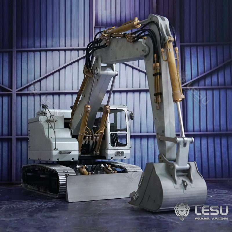 LESU AOUE ET26L 1/14 Metal RC Hydraulic Excavator B0012 Remote Controlled Construction Vehicle Light System Simulated GPS for DIY Hobby Collectors