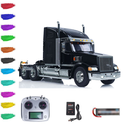 Customized DIY TAMIYA Knight Hauler 56314 6*4 1/14 RC Tractor Truck Remote Control Lorry Car Model Light Sound I6S Radio Battery