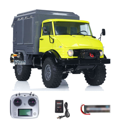 Metal LESU 1/10 4*4 RC Off-road Car RAVE-UM406 Electric Remote Control Recreational Vehicle 2Speed Gearbox Winch I6S Radio