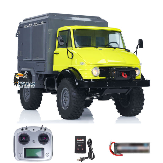 Metal LESU 1/10 4*4 RC Off-road Car RAVE-UM406 Electric Remote Control Recreational Vehicle 2Speed Gearbox Winch I6S Radio