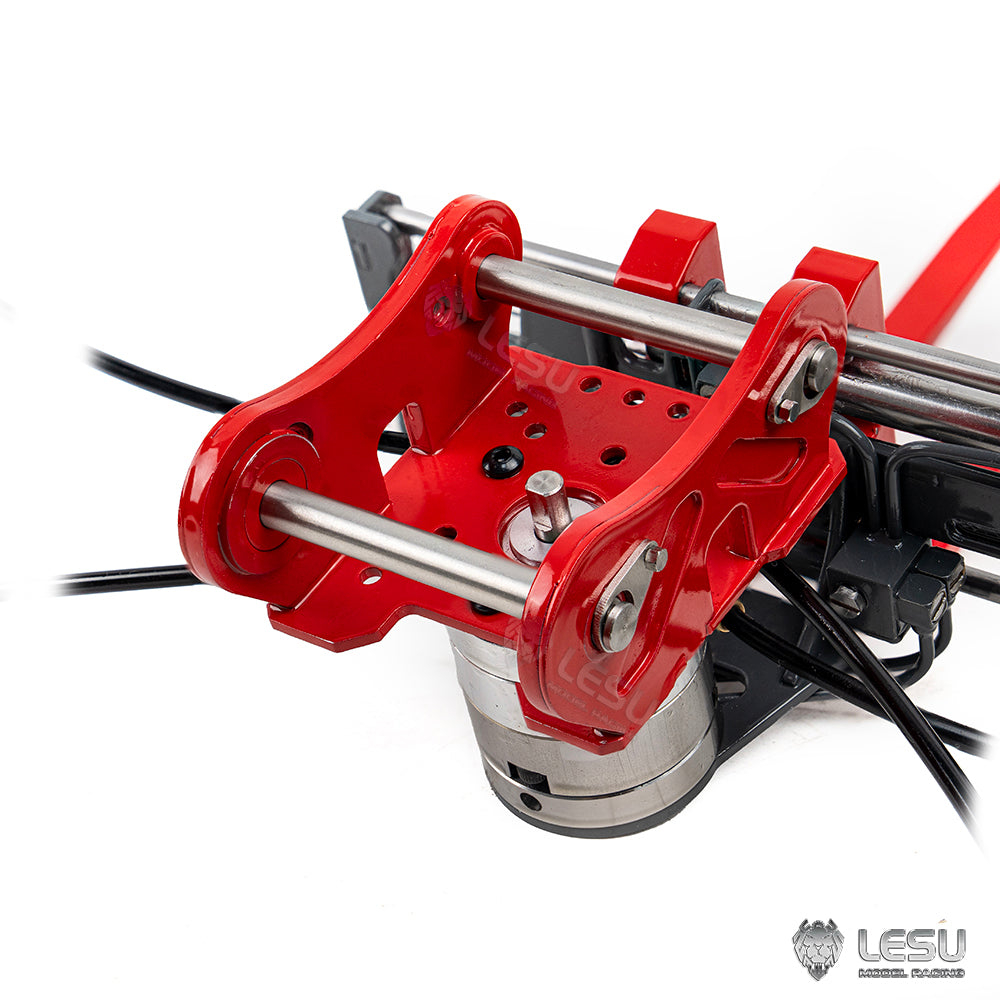 Metal 270 Degrees Rotatable Hydraulic Fork for LESU 1/14 RC Hydraulic Digger Aoue C374F Radio Control Excavator Heavy Machine Model