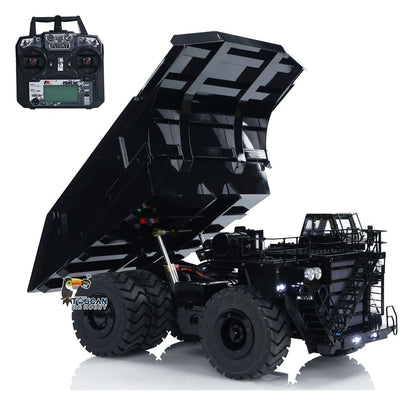 Toucanhobby 793D 1/20 Metal RC Hydraulic Mining Truck FS-i6X Radio Controller Spring Suspension Differential Rear Axle Light Warning Sound for Construction Model Collectors