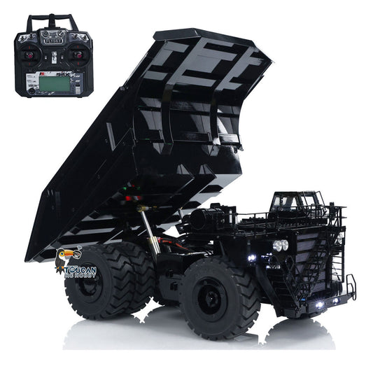 Toucanhobby 793D 1/20 Metal RC Hydraulic Mining Truck FS-i6X Radio Controller Spring Suspension Differential Rear Axle Light Warning Sound for Construction Model Collectors