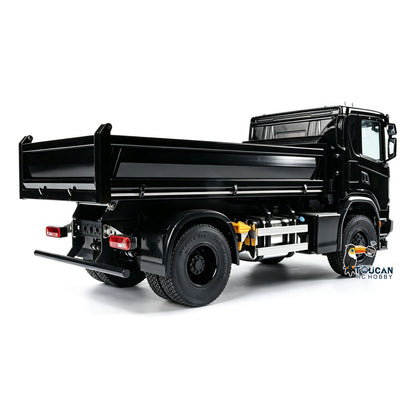 Double E 500G E022 1/14 4x4 RC Dump Truck Electric Lifting 2Speed RTR Tipper Metal Axle Magnetic High Roof Battery Radio Light