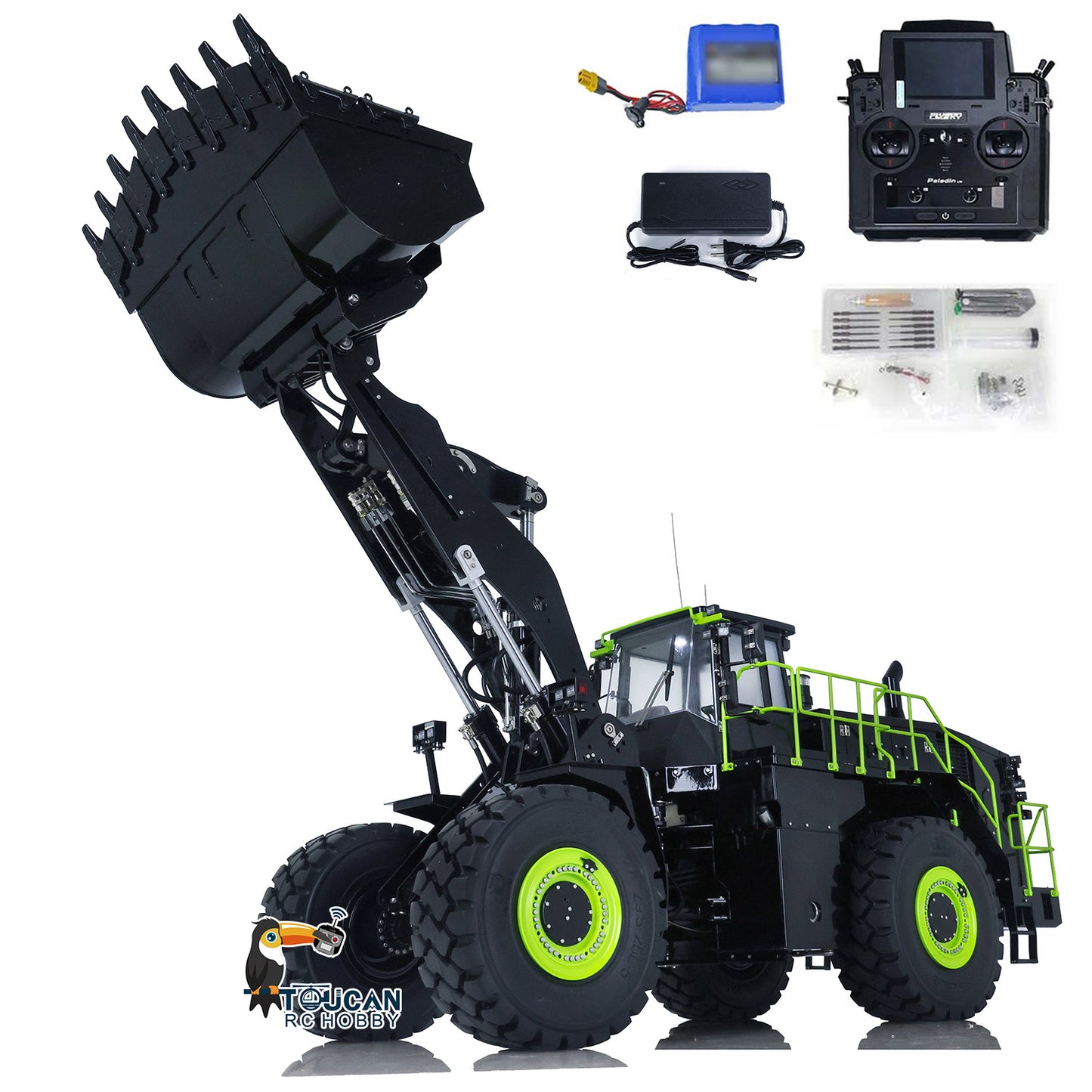 Kabolite K988 100S Metal 1/14 RC Hydraulic Loader 988K Assembled Painted Radio Control Heavy Machine PL18 Lite Model RTR Vehicle