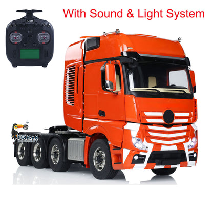 1/14 Metal 8x8 RC Tractor Truck Remote Control Car Differential Lock Motor Servo 3-speed Transmission 680x230x310MM