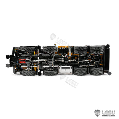 LESU 3363 1/14 8X8/6X6 Metal RC Hydraulic Crane Truck Axles Differential Locks 7CH Valve 6 Outriggers 3-speed Gearbox Light Sound for Adult
