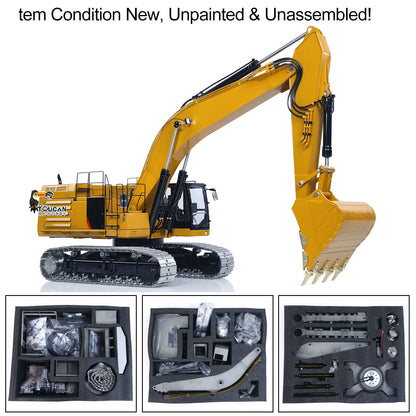 In Stock LESU 1/14 374 C374F Hydraulic Excavator Metal Body Radiator Sprocket Radio Controlled Construction Vehicle Digger