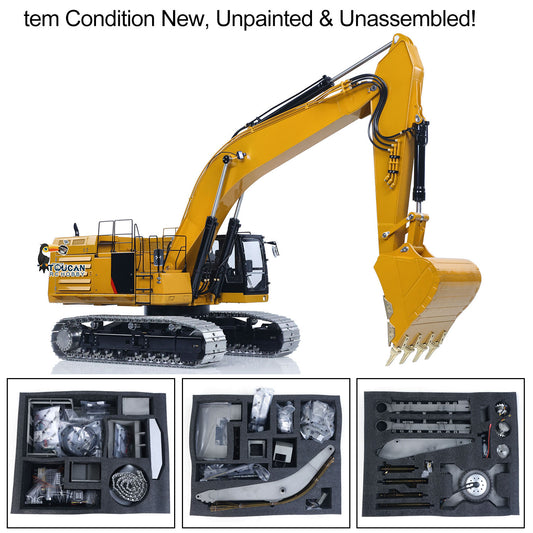 IN STOCK LESU 1/14 374 C374F Hydraulic Excavator Metal Body Radiator Sprocket Radio Controlled Construction Vehicle Digger