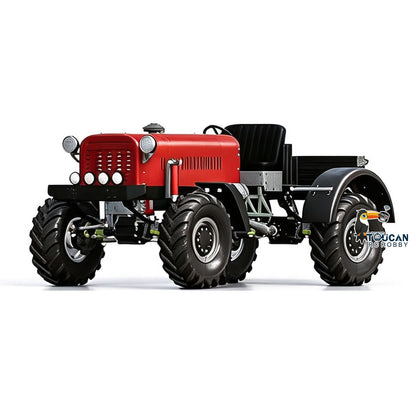 TOUCAN RC HOBBY MODO MD009 1/10 Metal 4WD RC Tractor PNP 2-Speed Transmission Axles Differential Locks Electric Winch Waterproof ESC Light System for Off-Road Model Enthusiast