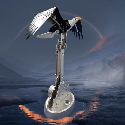 200+Pcs 5V Mechanical Eagle Simulation Electric Model Decoration DM337 Metal Animal Dynamic Ornaments Battery Unassembled KIT