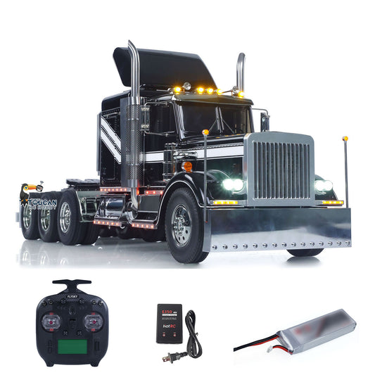 TOUCAN 8X4 King Hauler 1/14 RC Tractor Truck Model 3Speed Remote Control Lorry Car Chassis Suspension Flysky ST8 Radio Battery