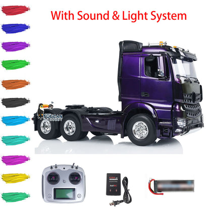 1/14 Remote Control Tractor Truck 6x4 RTR RC Lorry Car 3-speed Gearbox Sounds Lights