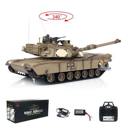 Free Shipping CN Stock Second-hand 2.4Ghz Henglong 1/16 Scale 7.0 Plastic Ver M1A2 Abrams RTR RC Tank 3918 Model