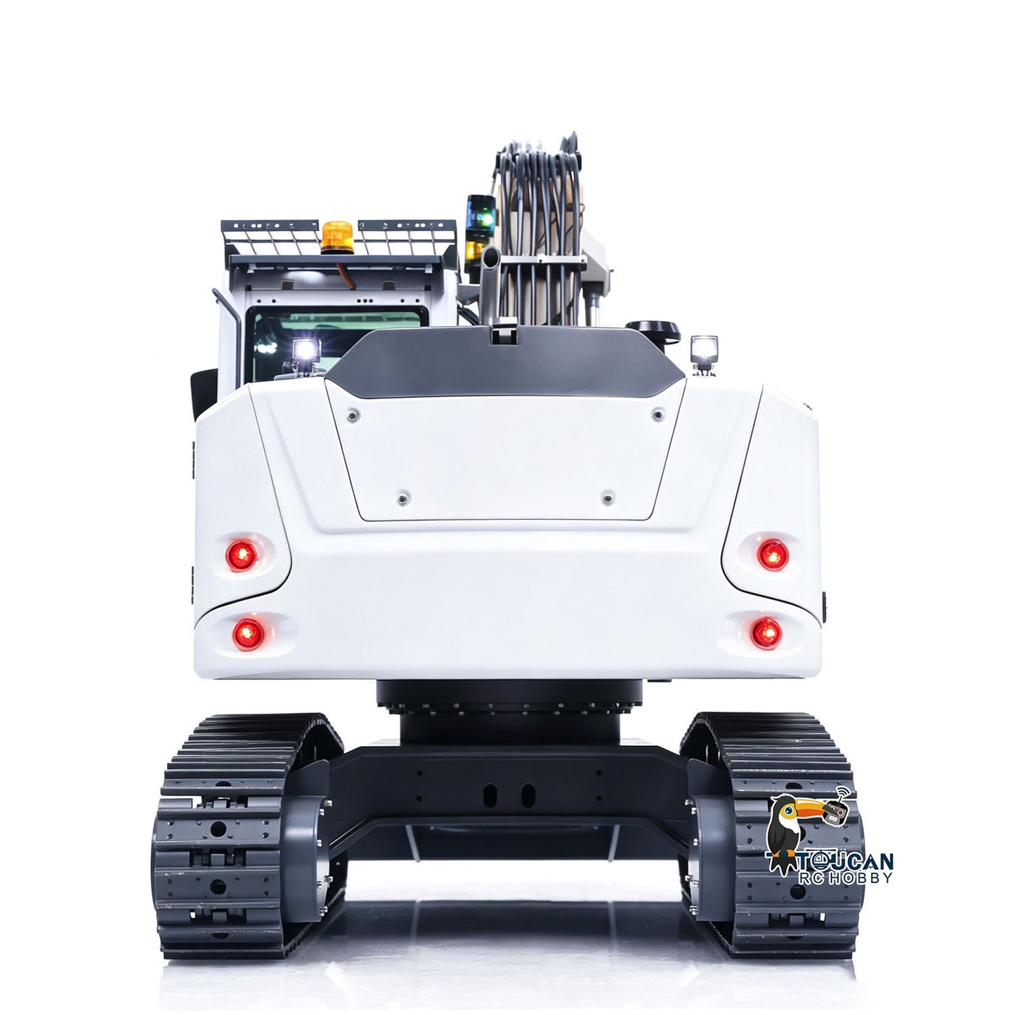 TOUCAN RC HOBBY CUT Model LR914 PRO MAX 1/14 Metal RC Hydraulic Excavator RTR 8-Way Valve 3 Arm Digger PL18EV Lite Controller Quick Coupler Light Sound Brushless Drive Motor for Collectors